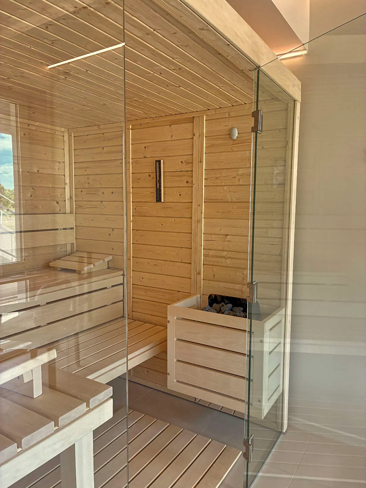 Sauna finlandais de l'espace bien-être Gigi Club
